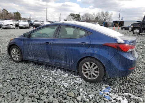 2015 Hyundai Elantra Se from USA, damaged, VIN 5NPDH4AE4FH587021